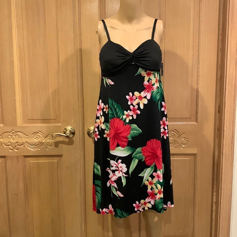 NWT Hilo Hattie twist front camisole dress black sz S - Picture 4 of 5